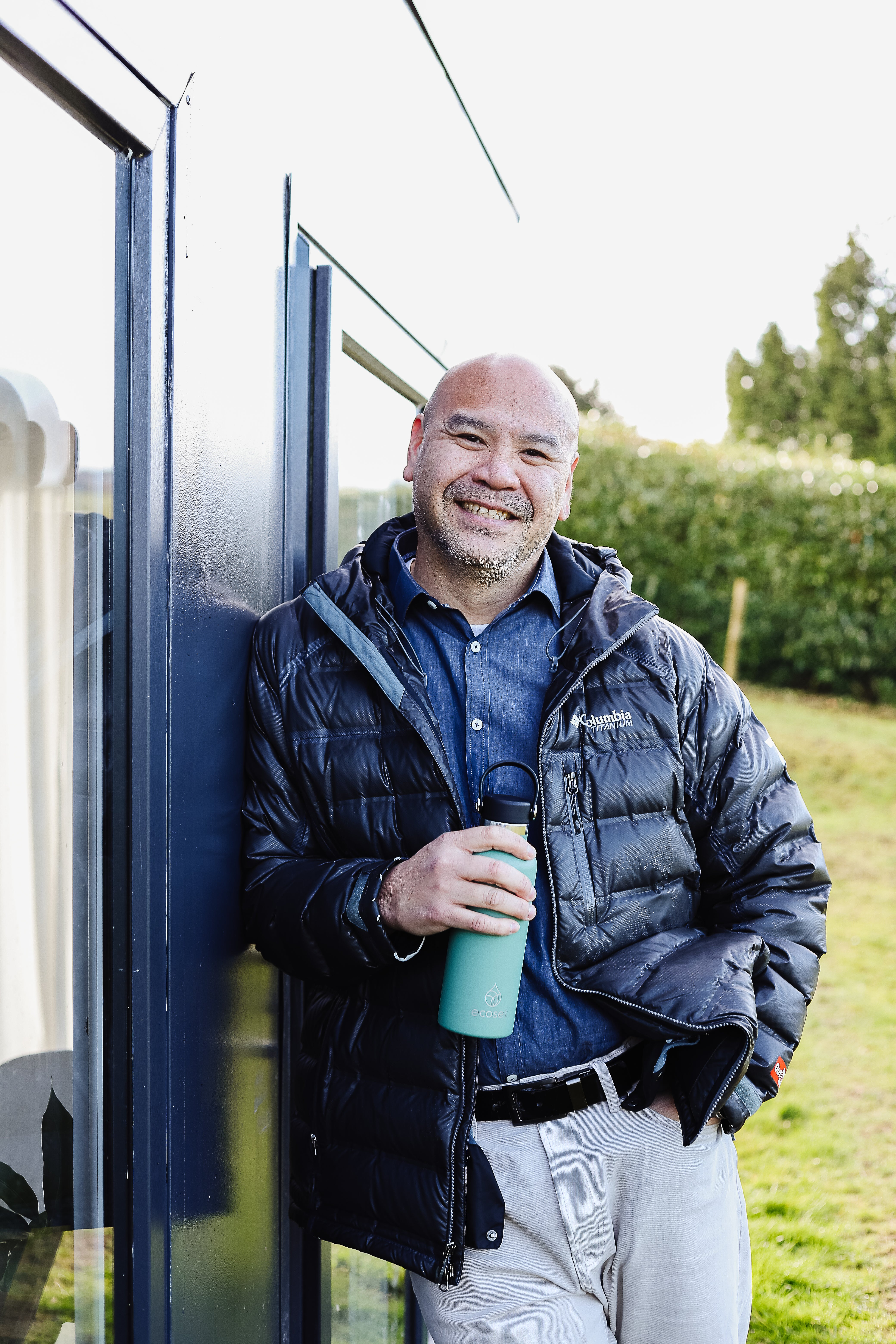 One of the owners of Ecoset, Oscar.