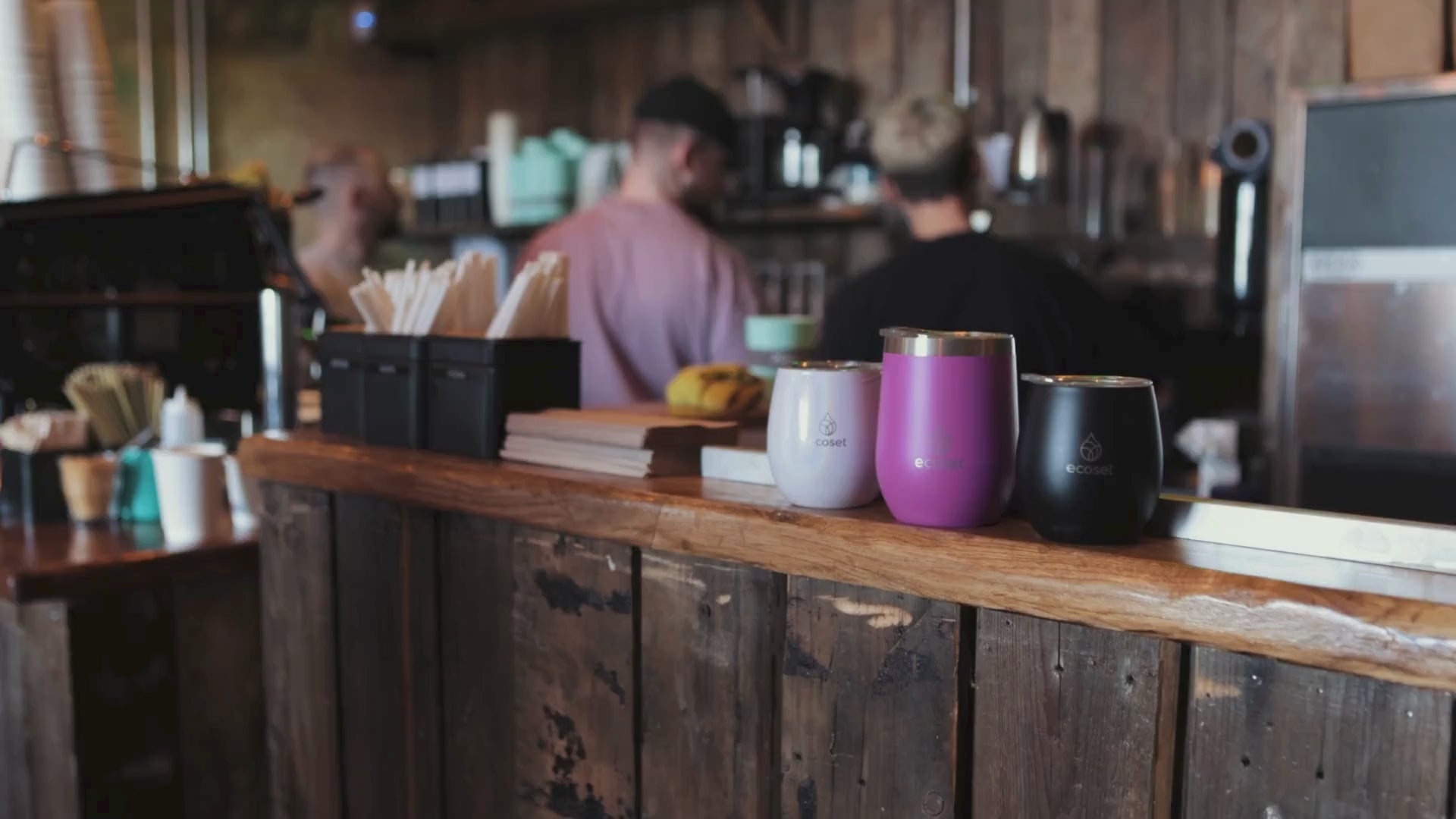 Load video: A community video with people engaging with the Ecoset products.